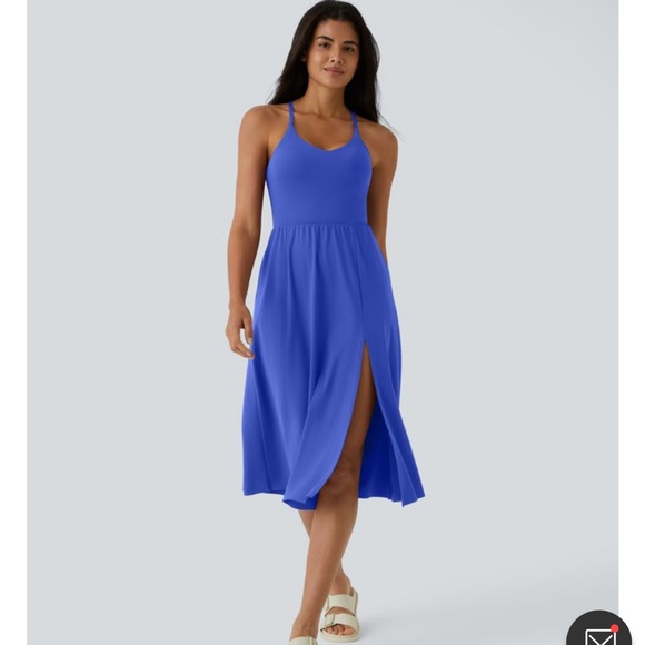 Halara Everyday Midi Chill Dress-La Land Size Large NWT - Picture 3 of 3